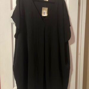 Eesome Black Oversized Date Night Dress